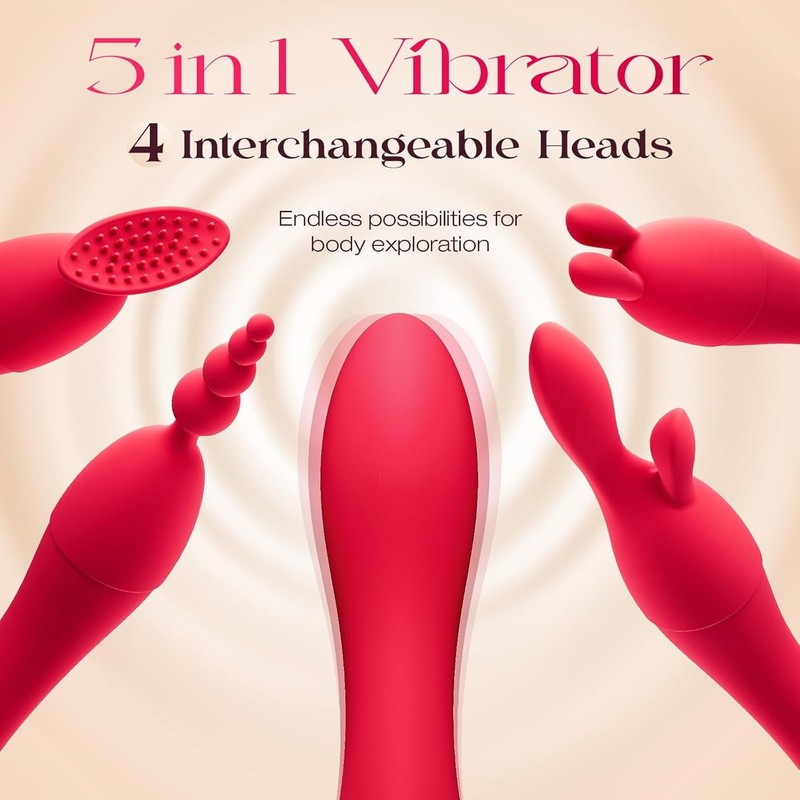 Dildo Vibrator Kits, Women Sex Toys Adult Toy APP Control 20 Modes with 4 Replac gallery