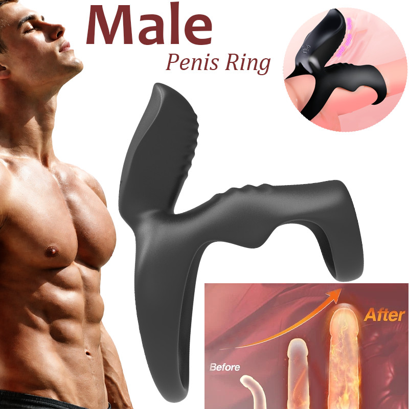 Male penis vibration locking ring - Erotic product - Penis ring vibration