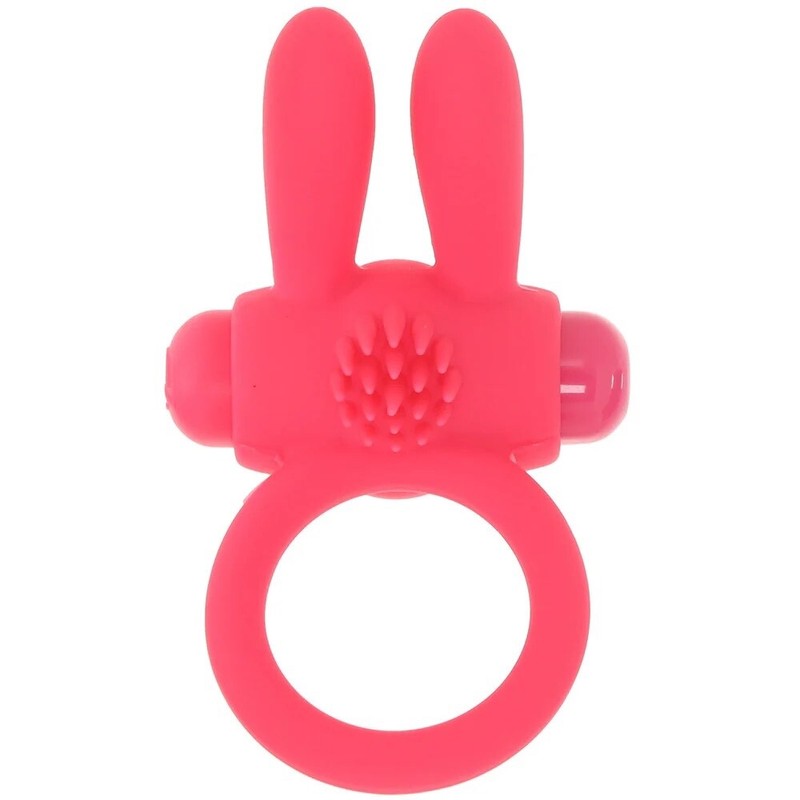 Neon Rabbit Vibrating Ring in Pink