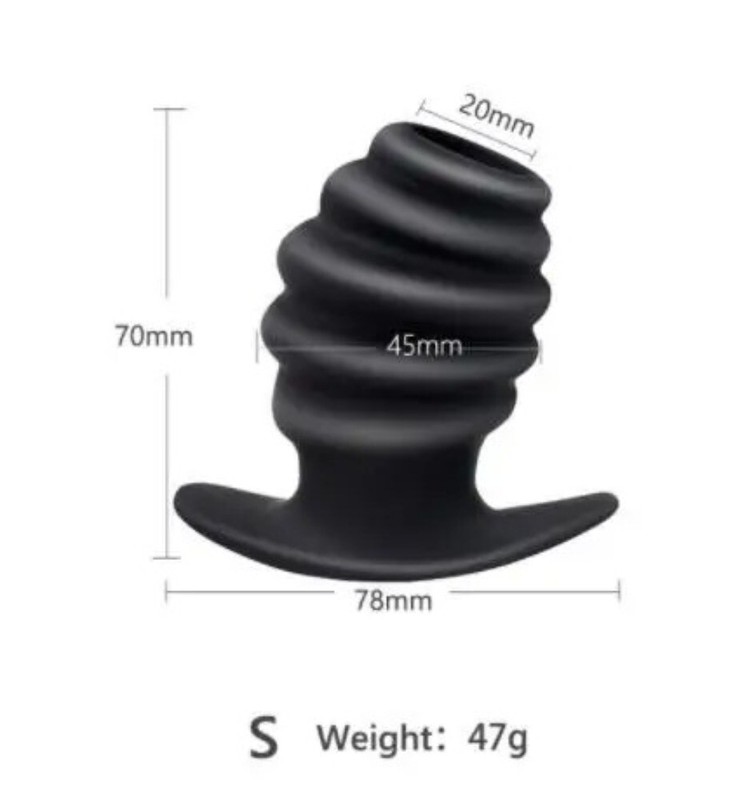 Unisex Silicon Hollow Plug Spreader Dilator Speculum Massage for Couples Flirt