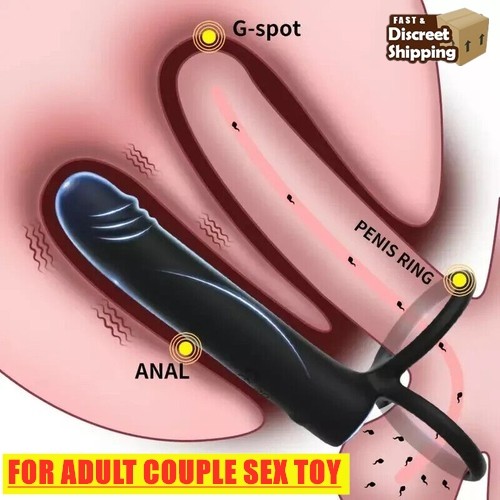 Men Penis Cock Ring Vibrator G spot Dildo Massager Sex Toys For Women Couple