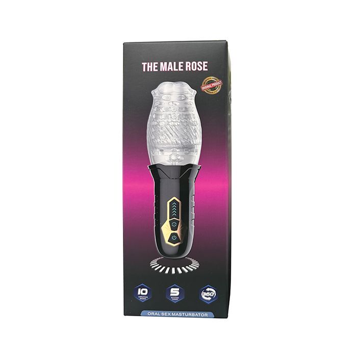 The Male Rose Rotating Blow Job Simulator Black