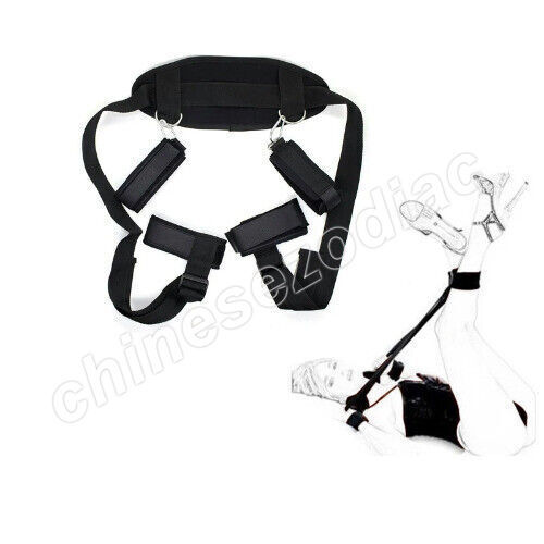 BDSM Tie Gear Kit Bed Handcuffs Ankles Whip For Sex Naked Woman gallery