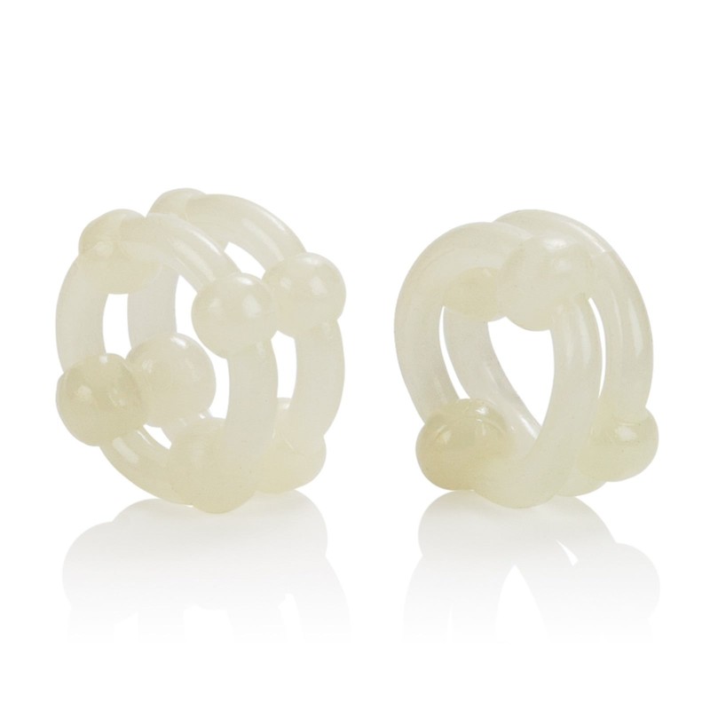 Island Rings Double Stacker Cock Ring Set in Glow in the Dark – Male Cock Ring