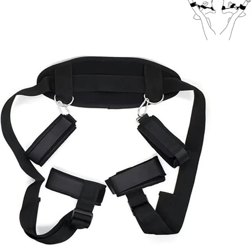 BDSM Toys Bed Restraints Couples Sex Toys,Sex Bondage Rope Women Sex Toy with Ad