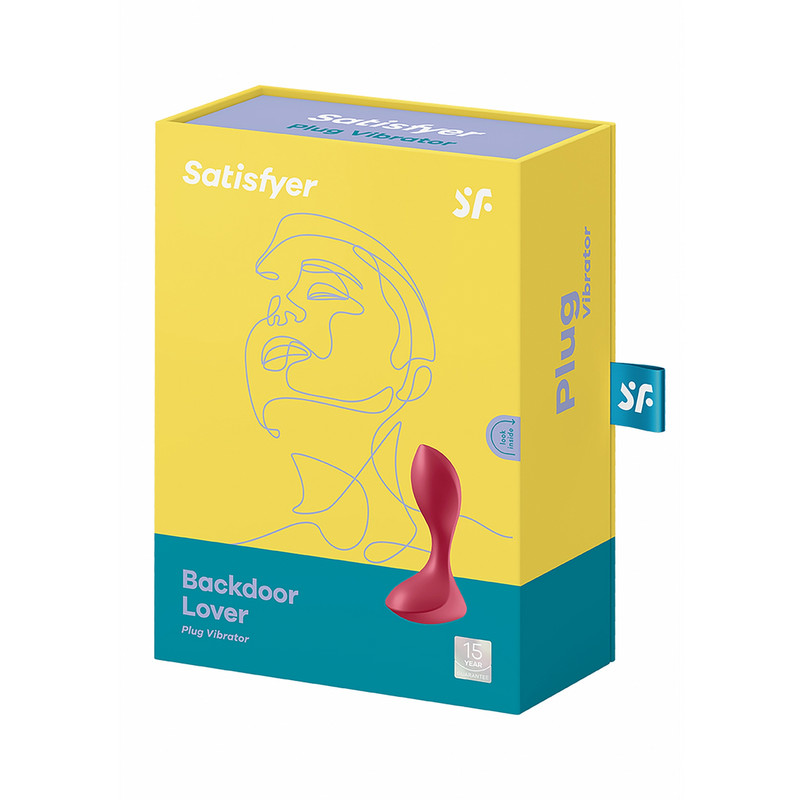 Satisfyer BACKDOOR LOVER – Red Soft Silicone Vibrating Plug