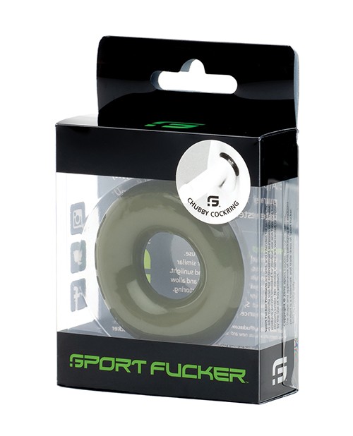 Thick Penis Ring 1&Prime; Green Sport loveer Chubby C-Ring for Men Army
