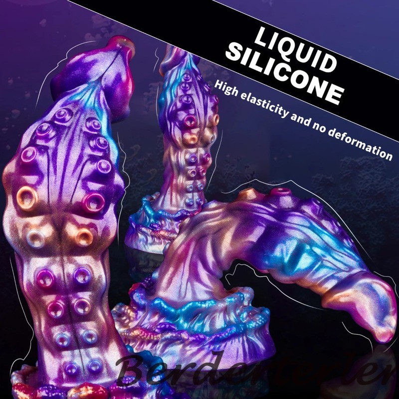 Realistic Dildo Tentacle Anal Plug Silicone with Suction Monster Dildo Sex Toys gallery