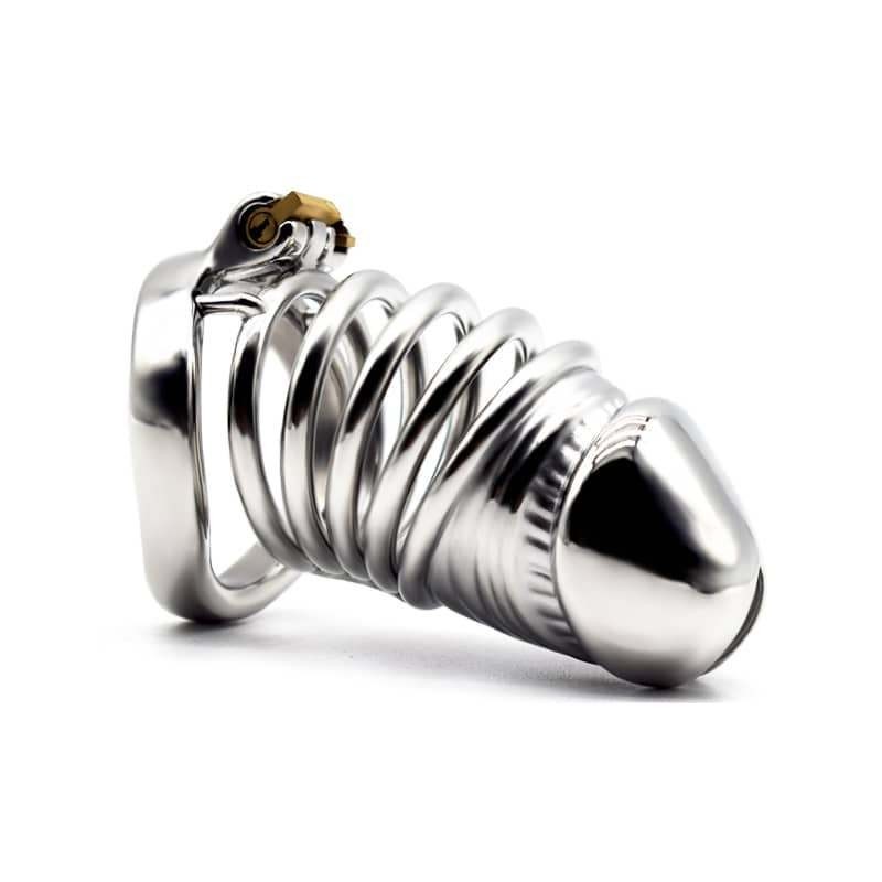 Metal Male Chastity Lock Cage Men Penis Restraint Device Bondage SM Toy and Tube gallery