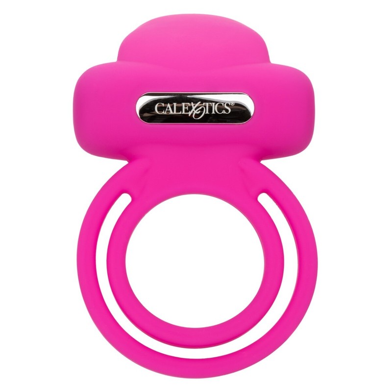 Silicone Rechargeable Dual Clit Flicker Vibrating Dual Penis Enhancer Cock Ring gallery
