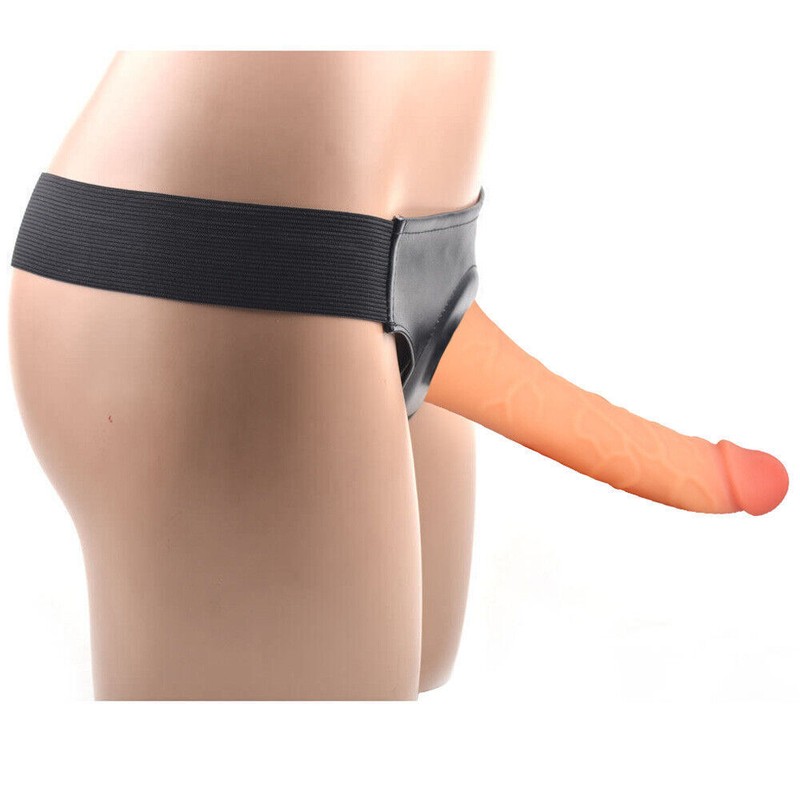 7 inch Unisex Realistic Hollow Strap On Dildo without Balls