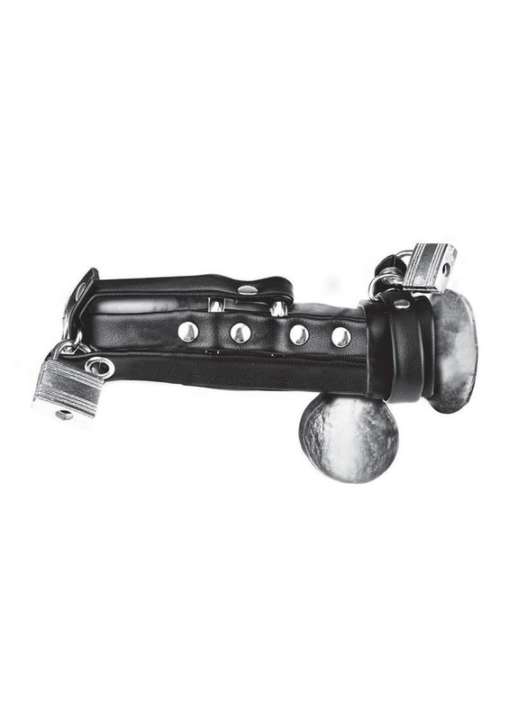 C & B Gear Gimp Cock Locking Chastity Sheath With Double Metal Cock Ring gallery