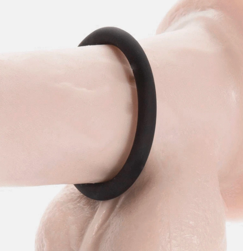 Premium Black Silicone Cock Rings 3 Pack | Soft Stretchy ED Support Stay Hard gallery