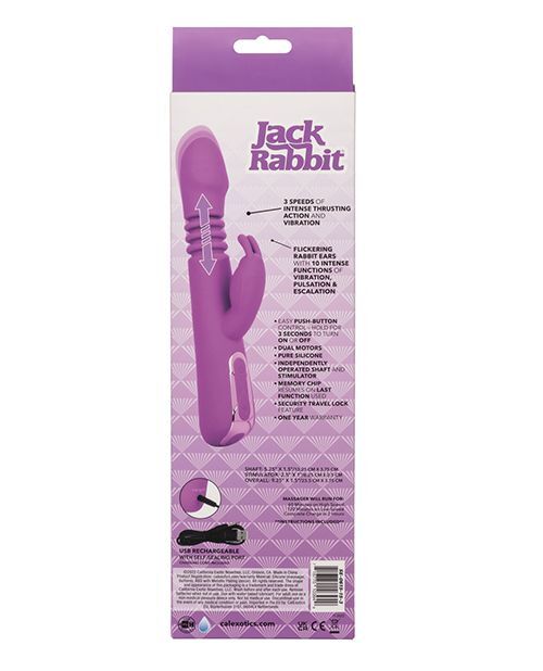 Jack Rabbit Elite Thrusting Rabbit Vibrator Purple gallery