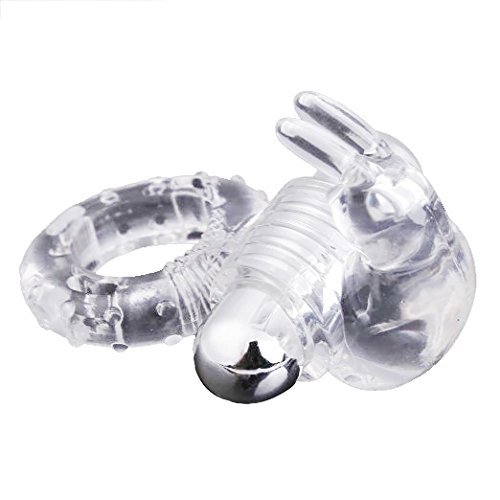Juguetes Sexuales Anillo Vibrador Conejito Flexibles Potente para Hombres Delay