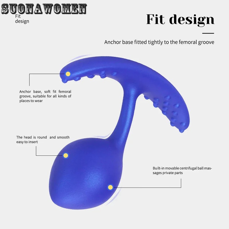 Silicone Anal Plug Blue and Purple Butt Plug Sex Toys For Woman Trainer Adults gallery
