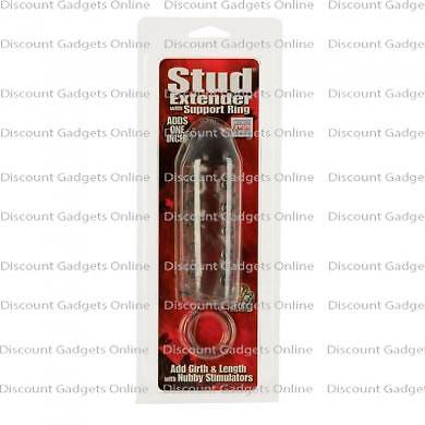 Stud Extender Support Ring Penis Extension Cock Length-Girth w/ CLIT STIMULATORS gallery