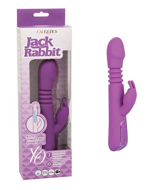 Jack Rabbit Elite Thrusting Rabbit Vibrator Purple