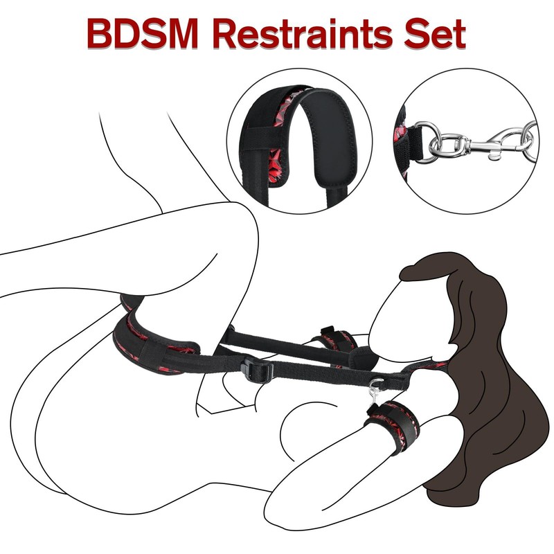For Couples BDSM Bondage Sex Toys Thigh Sling Straps Legs Restraints Adjustable gallery