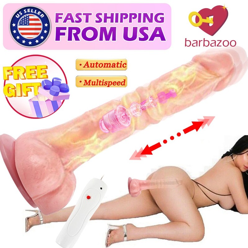 Thrusting Dildo Realistic Lifelike Real Dong Suction Cup for Women use Lubricant
