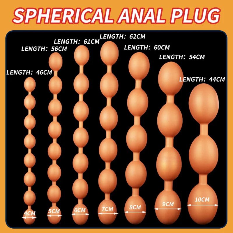 Long Anal Toy Huge Anal Beads Dildo Super Big Butt Plug Analplug Dilator Sex Toy gallery
