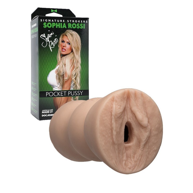 Doc Johnson Sophia Rossi Signature Stroker Male Masturbater Sex Toy Pocket