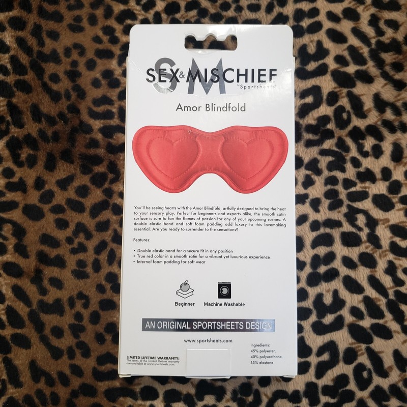 Sportsheets Sex & Mischief 💕 Amor Blindfold 😈 Red 💕 gallery