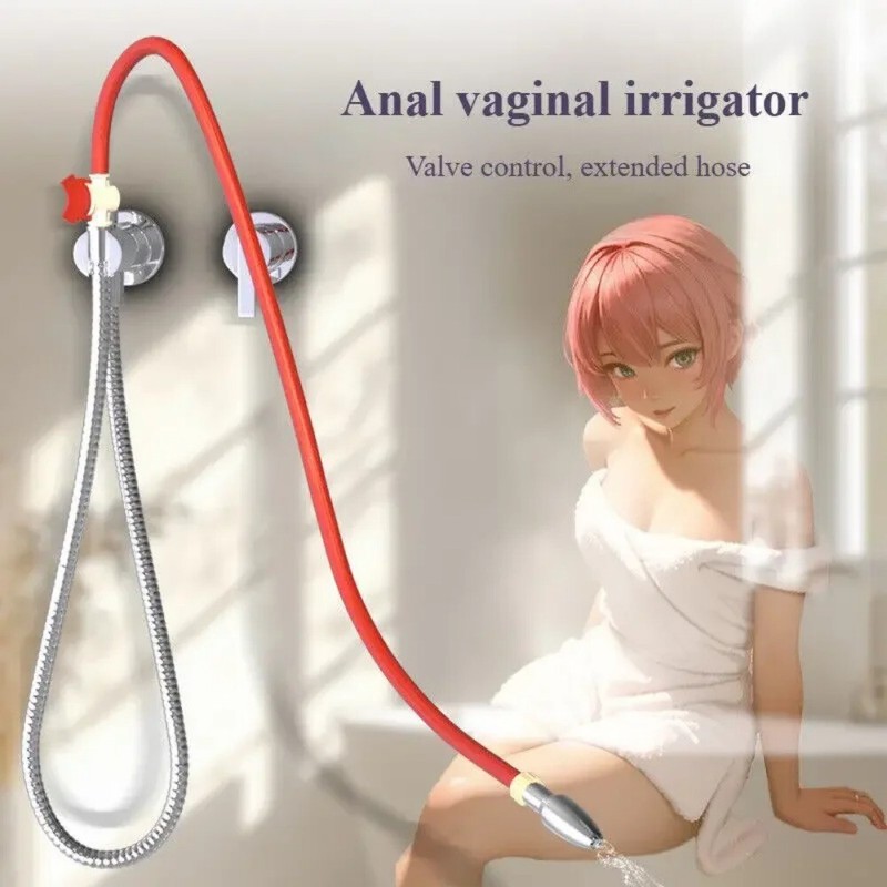 Anal Vaginal Bulb Douche Enema Rectal Colonic Irrigation Syringe Cleaner for Men