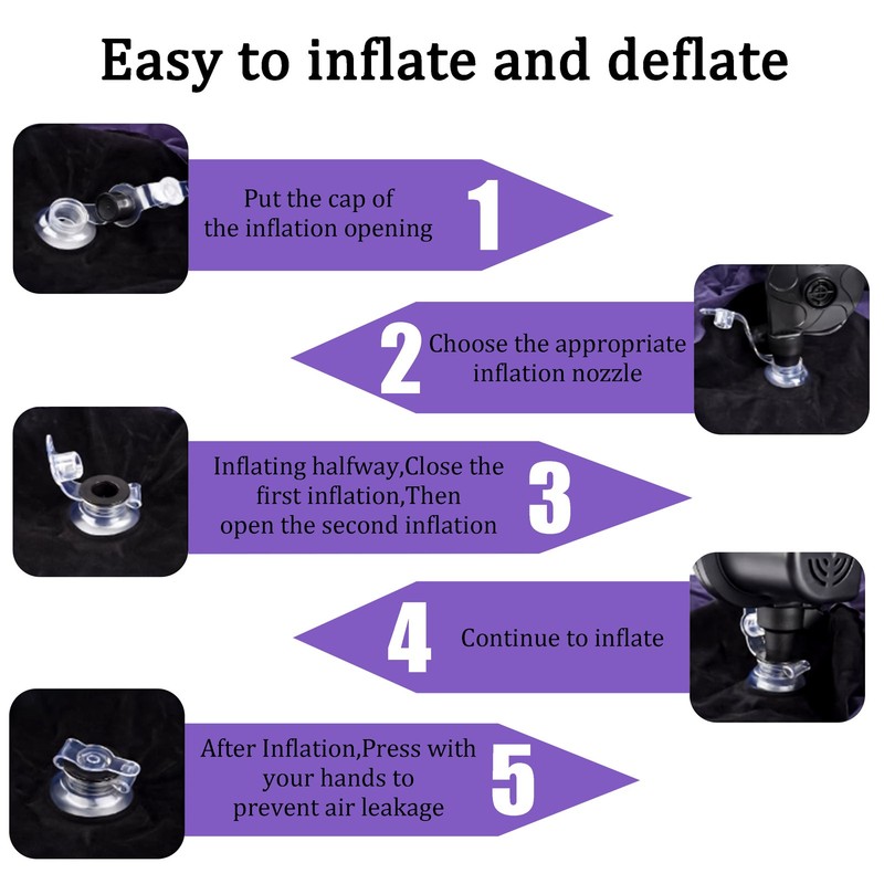 Adult Sex Pillow Sex Toys Wedge Cushion Chair Love Aid Inflatable Furniture USA gallery