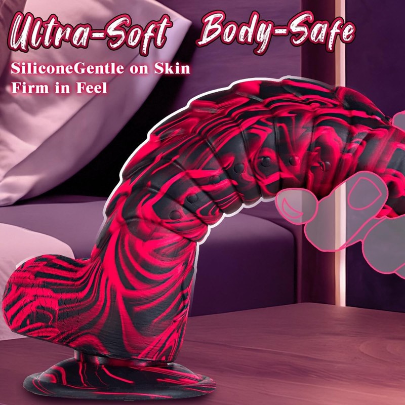 Sex Toys Adults Penis Dildo - 6.5" Girth Huge Thick Fantasy Dildos with Strong S gallery