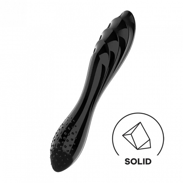 Satisfyer Dazzling Crystal 1 | 22 cm | Borosilicate Black Glass Dildo