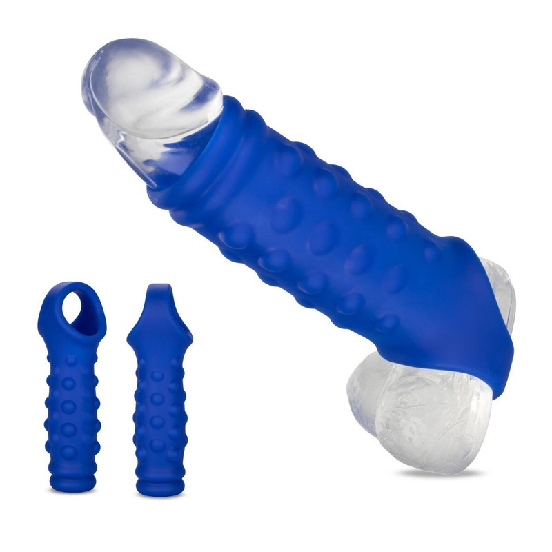 Soft Silicone Beaded Male Penis Extension Cock Sleeve Sheath Enhancer Enlarger