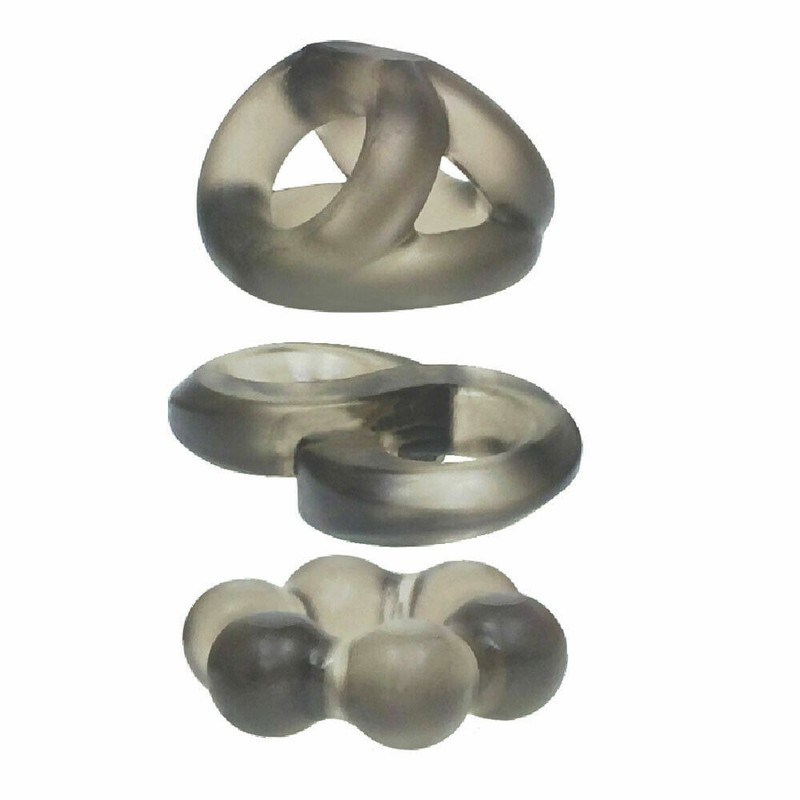 Extra Thick Soft Stretchy TPR Penis Balls Enhancer Cock Ring Erection Keeper