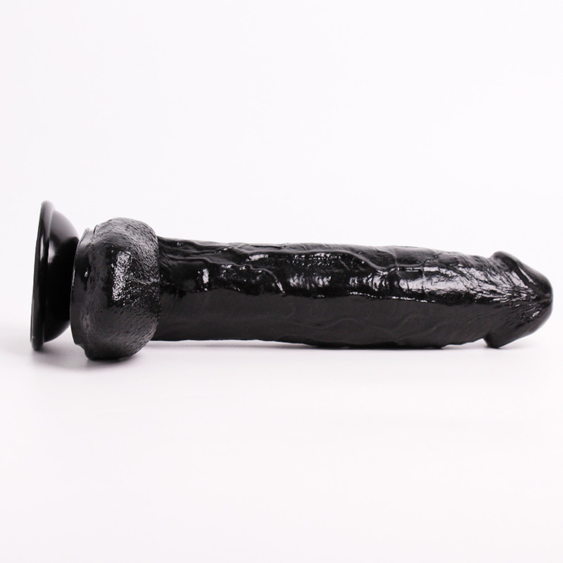 Women's Vaginal Anal Massage Black Dildo Sex Toys Large Long Penis Huge Dildo gallery