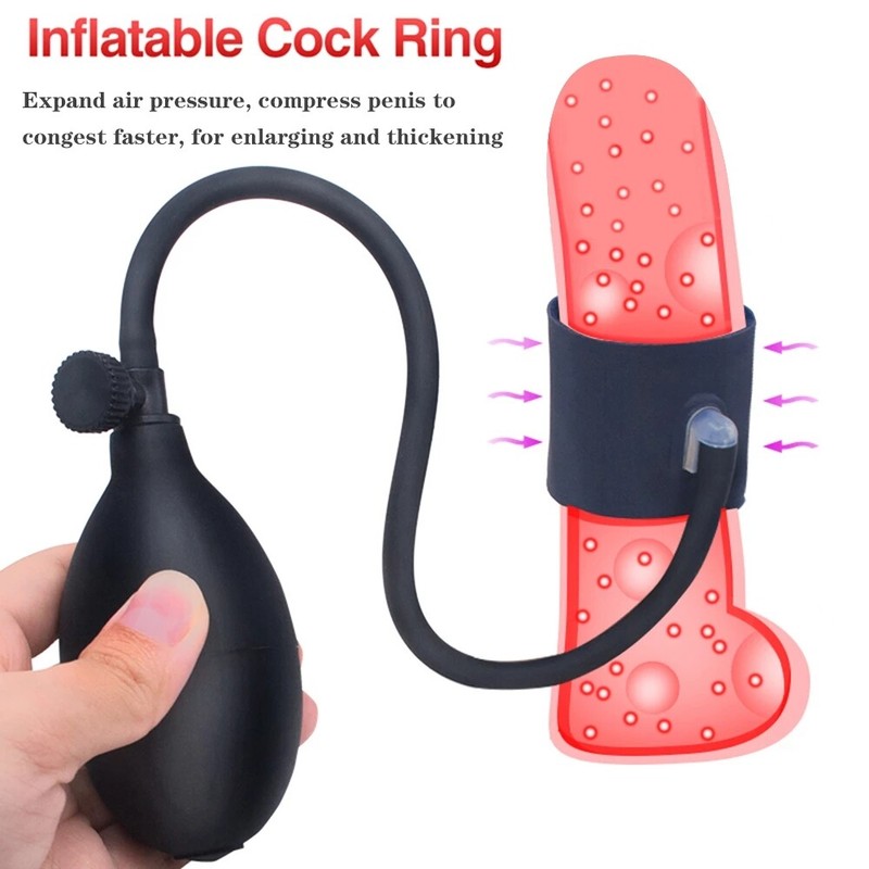 Inflatable Penis Pump Cock Rings Anal Butt Plug Bondage Open Mouth Gag Sex Toys gallery