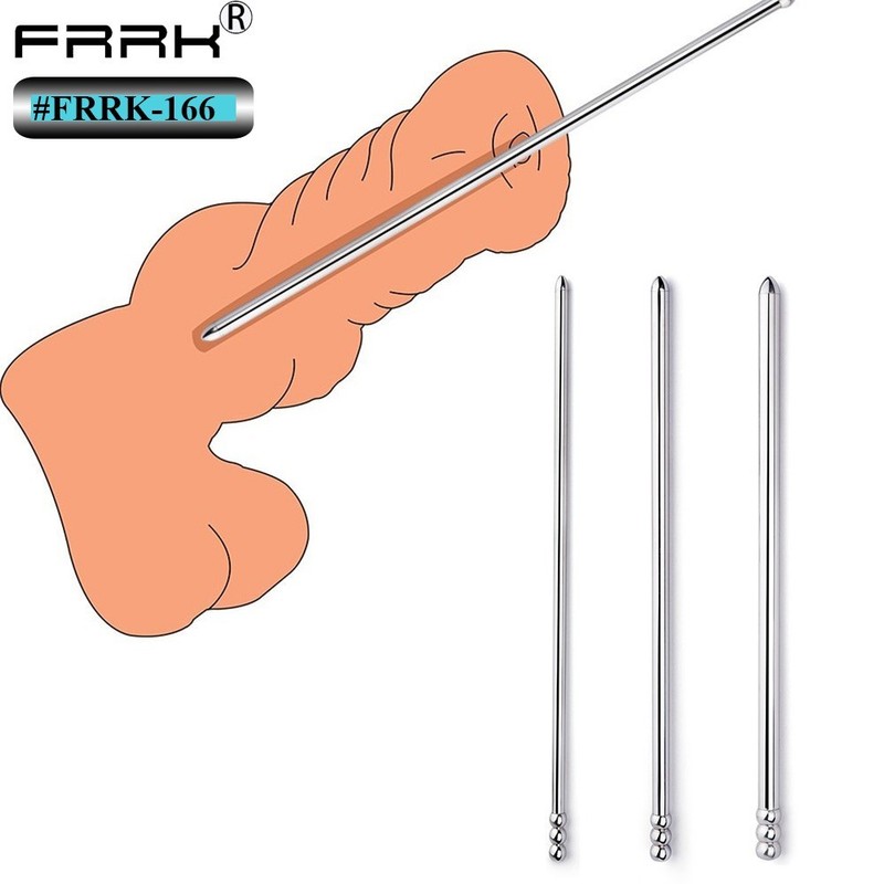 Hollow Metal Penis Dilator Sounding Urethral Stretching Plug Male Enhance Plug