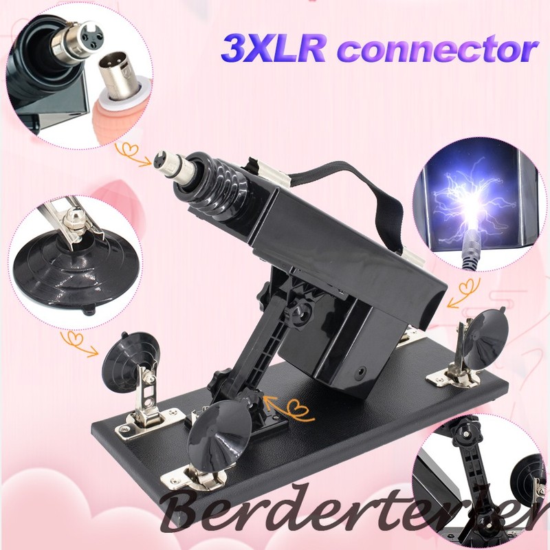 Fully Automatic Sex Machine with 3XLR Vaginal Thruster Vibrator Love Machine Gun gallery