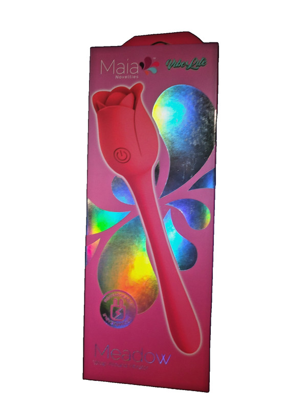Maia Vibe Lite Meadow Rose and Stem Dual Vibrator