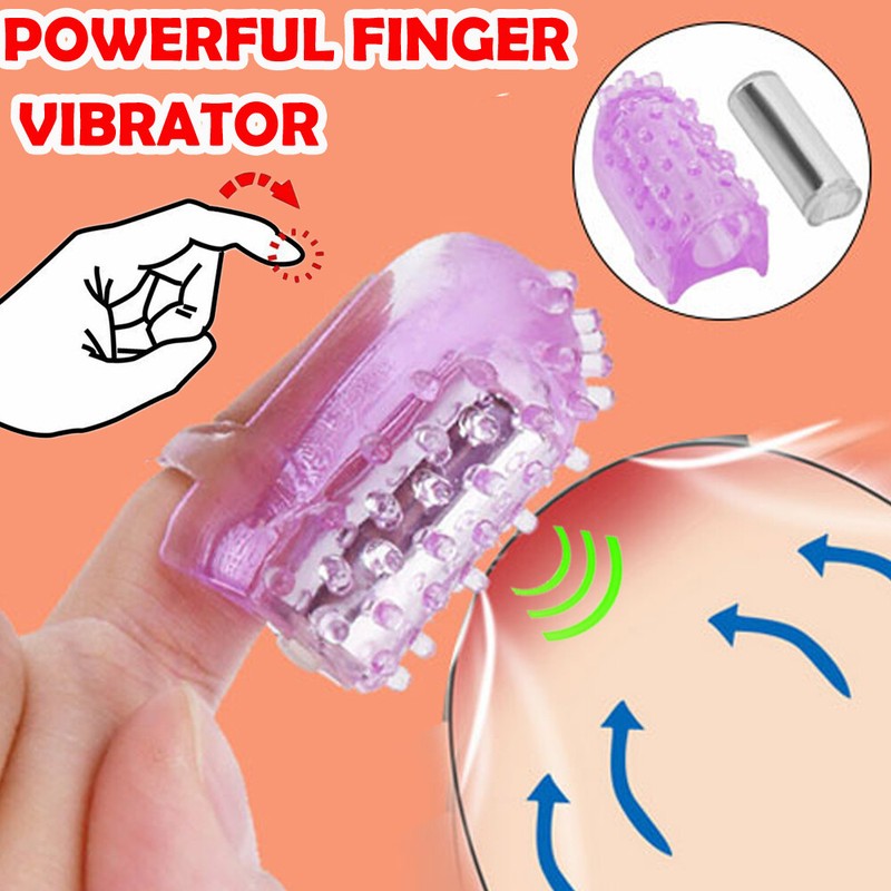 Finger Vibrator Clitoris G-Spot Stimulator Massager Sex Toy for Women Men Adults