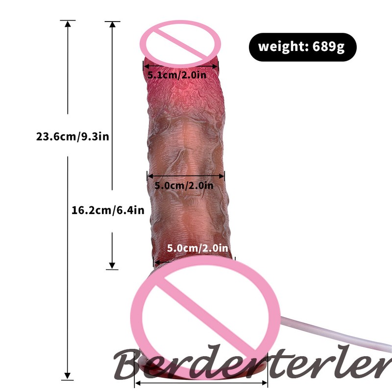 Lifelike Squirting Penis Silicone Ejaculation Large Dildo With Sucker Sex Toys gallery