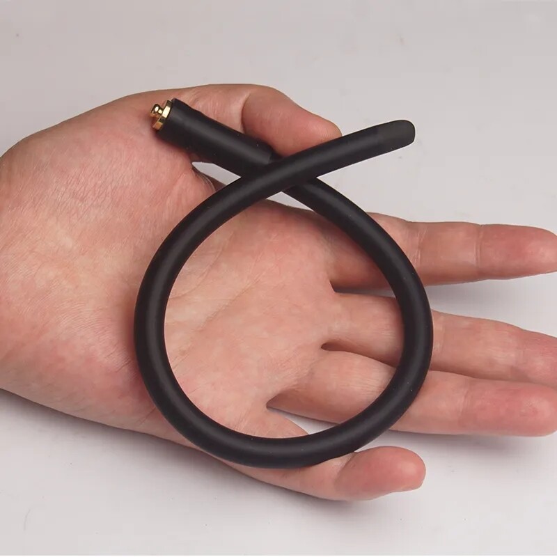 E-Stim Prostate Massager Penis Plug Cock Stretcher Sounding Flexible Sex Toy