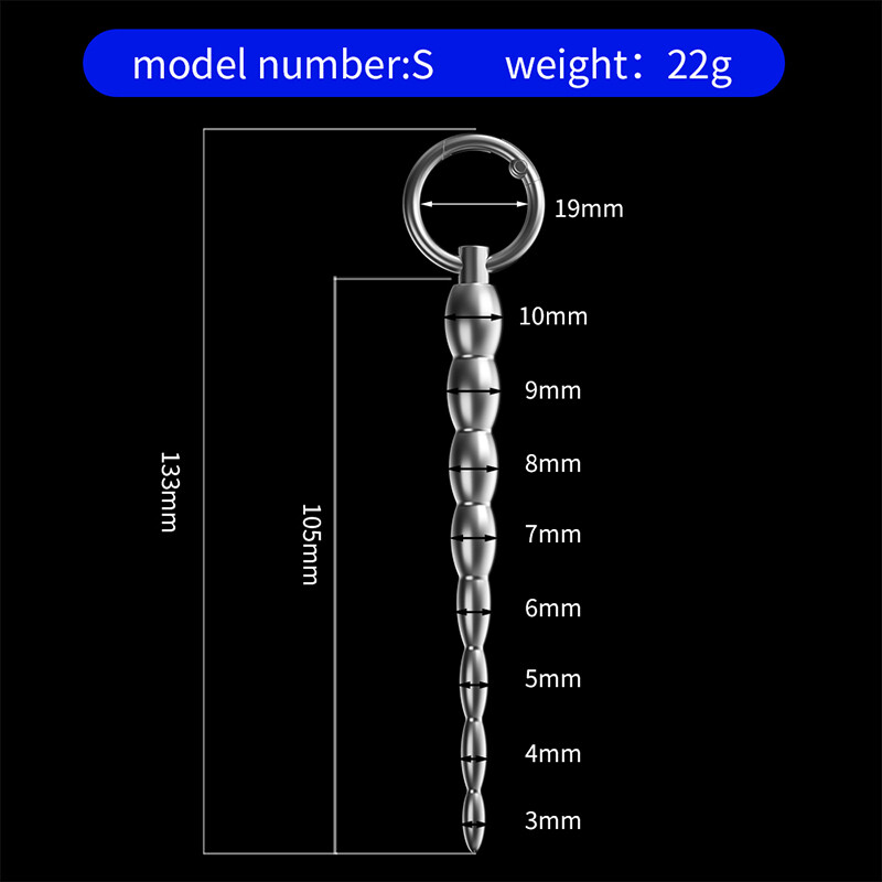 MALE Dilator Urethral Sounding Penis Bead Dilator Stainless Steel Stretcher Toys