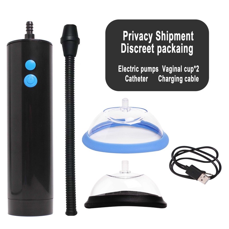 2 Cup Automatic Electric Vaginal Nipple Pussy Pumped Rechargeable Set Sucker Toy gallery