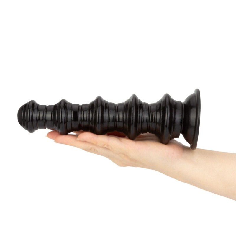 8.5" Large Ribbed Anal Dildo Butt Plug Anal Stretcher Dilator Expending Sex Toys gallery