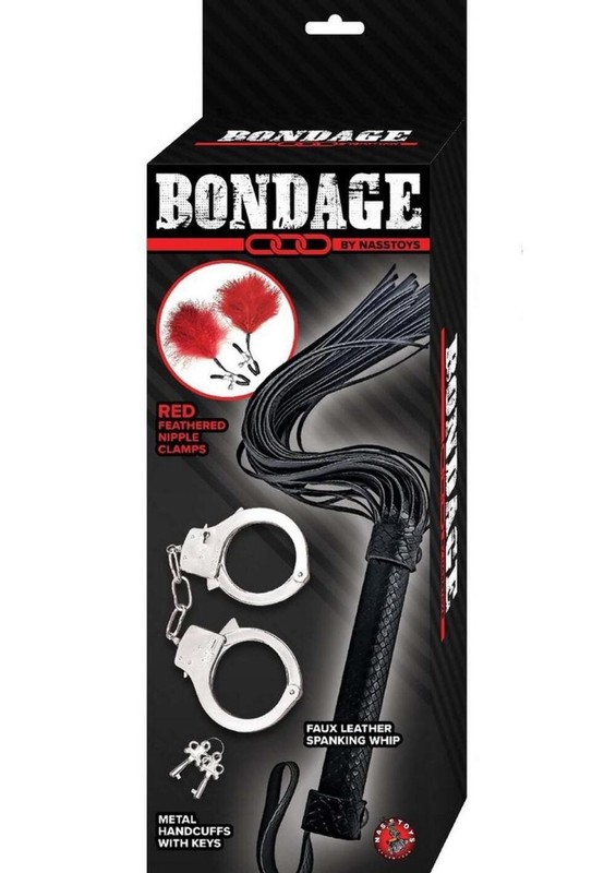 Nasstoys Bondage Whip,feather and Cuffs gallery