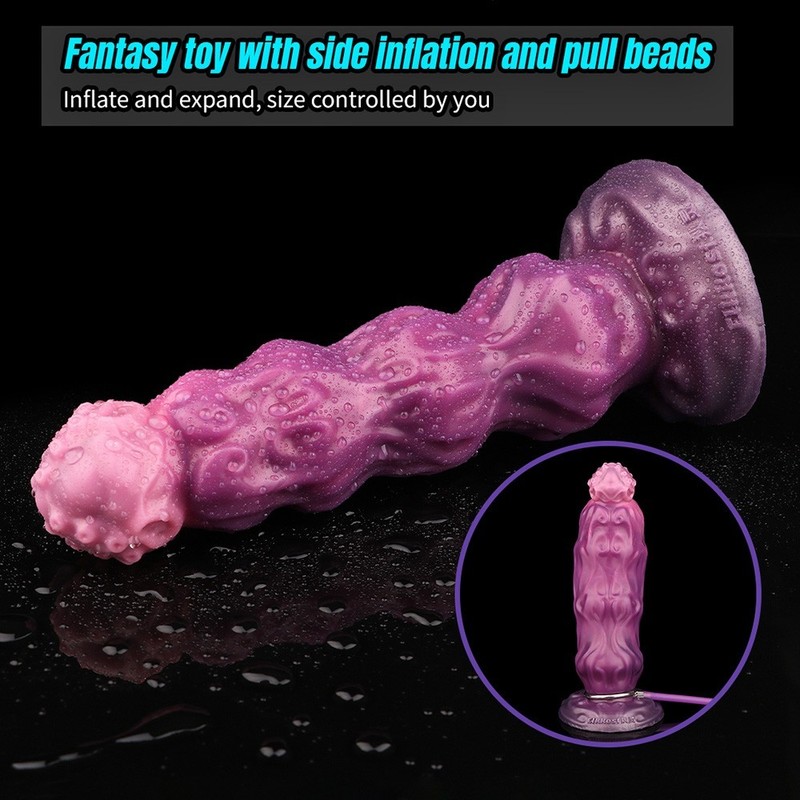 Huge Fantasy Inflatable Dildo Pump Anal Plug Realistic Penis Butt Plug Sex Toys