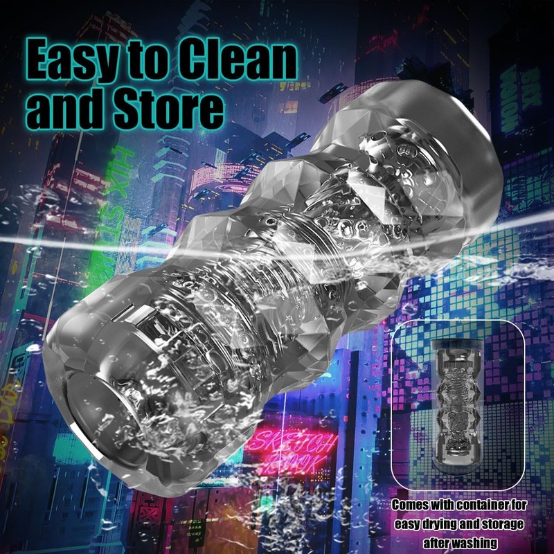 Male Masturbator Sex Toys - Transparent Pocket Pussy Stroker, gallery