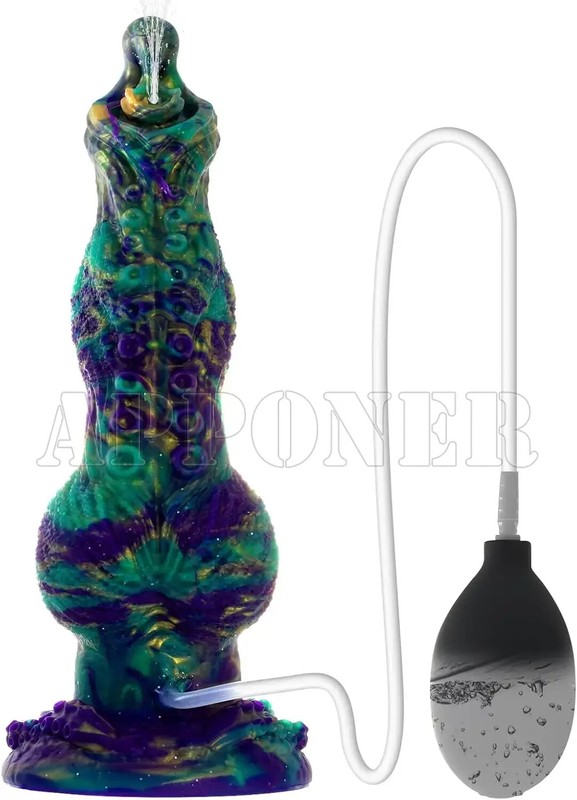 New Squirting Ejaculating Dildo Knot Dildos Masturbator ButtPlug Penis Sex Toys gallery