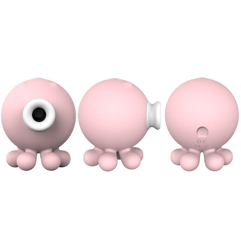 Cute Pink Portable Vibrator Clit Sucking Licking Massager Cute Octopus! gallery