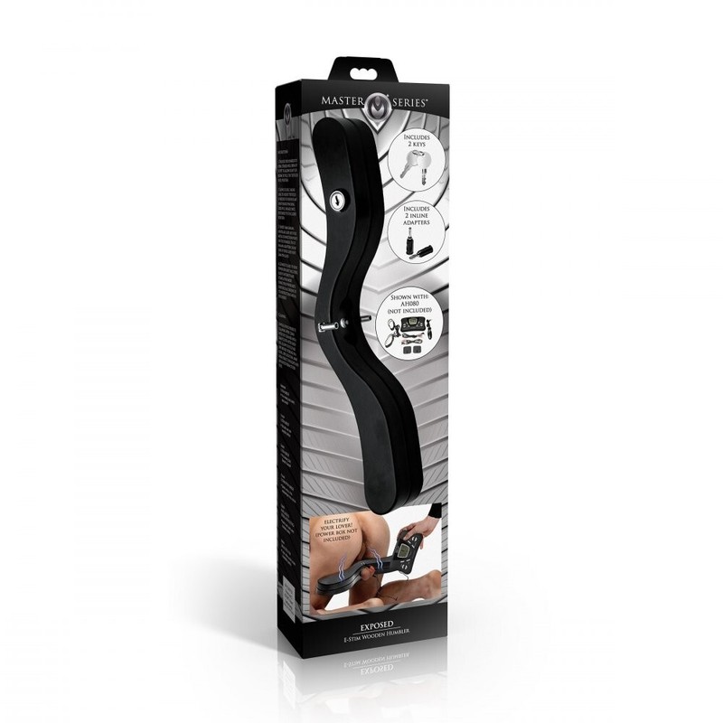 Exposed E-Stim Wooden Humbler Bondage Adult Toy for mens